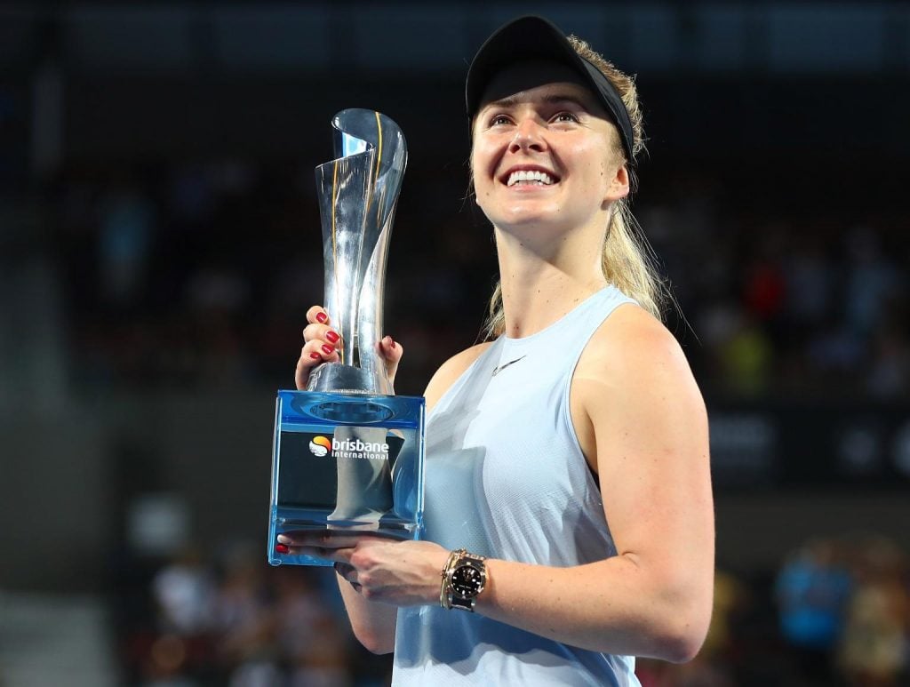 Los primeros campeones del año 5 Svitolina con el título del WTA de Brisbane 2018