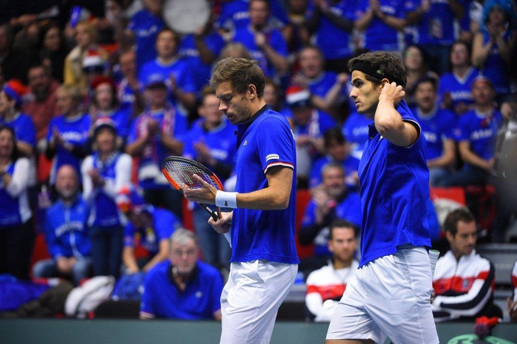 Copa Davis 2018: Kazajistán y Estados Unidos clasificaron a cuartos de final 5 Herbert y Mahut en su partido de dobles ante Holanda