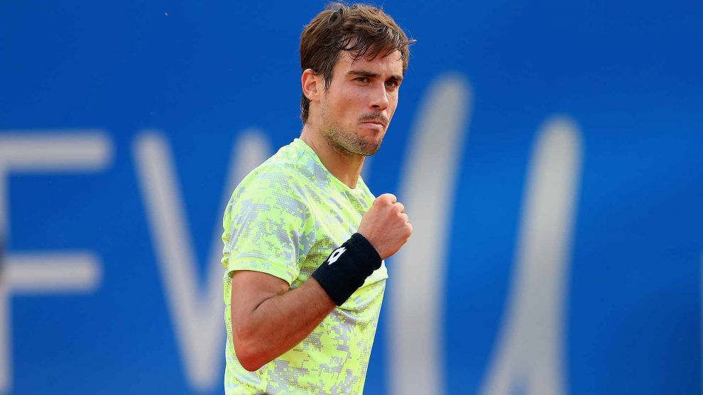 Guido Pella celebra un punto