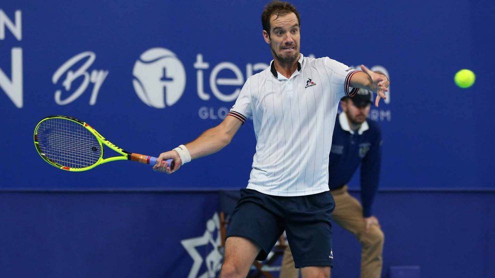 Richard Gasquet golpea una derecha