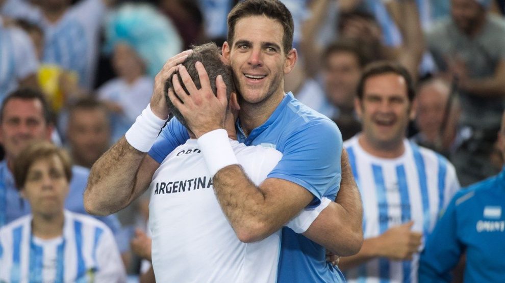 Delpo y Orsanic ex-tenista Davis Cup