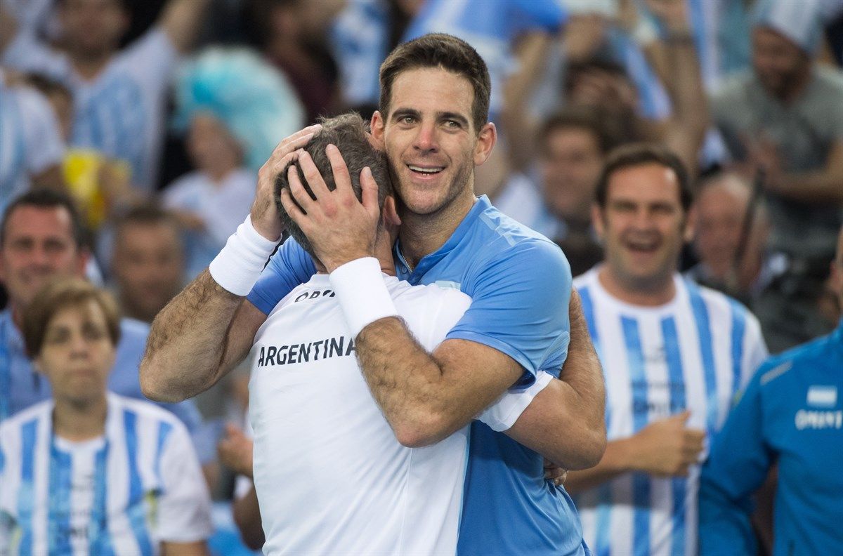 Delpo y Orsanic ex-tenista Davis Cup
