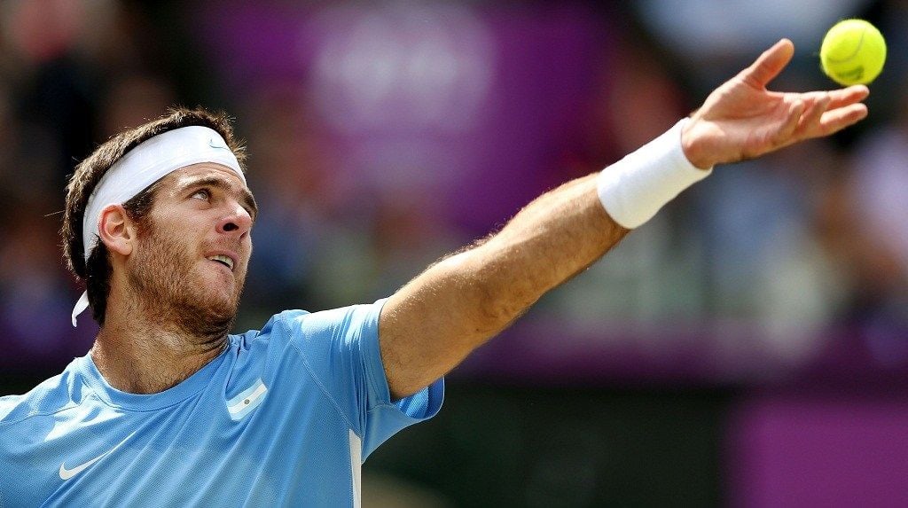 Juan Martín Del Potro sacando