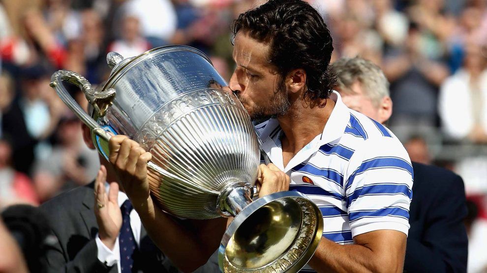 Feliciano López trofeo Queens