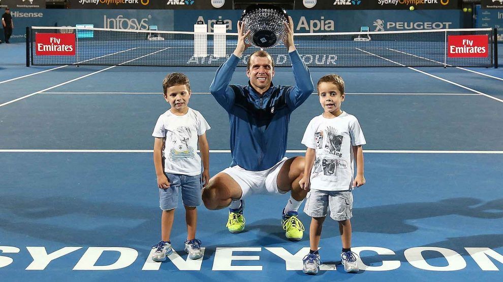 Gilles Muller hijos ATP Sidney