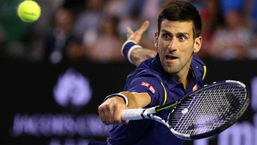 Novak Djokovic en el Open de Australia