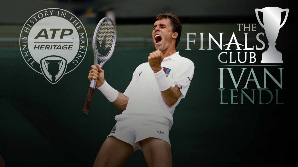 Ivan Lendl celebra una victoria