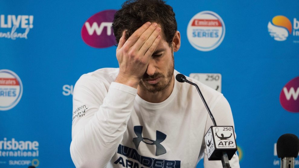 Andy Murray anuncia su retirada del Open de Australia 2018