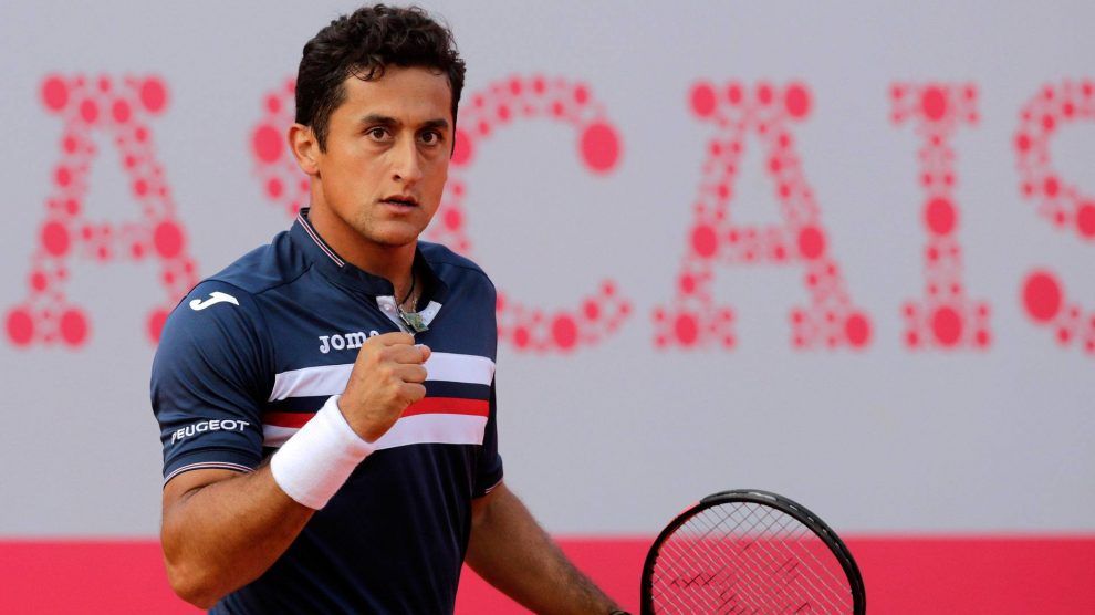 Nicolás Almagro celebra un punto