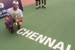 Thompson con el título del Challanger de Chennai