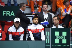 El banquillo de Francia en la Copa Davis