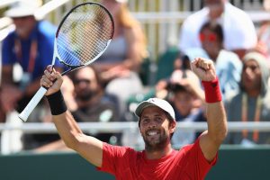Fernando Verdasco celebra el triunfo en el Miami Open