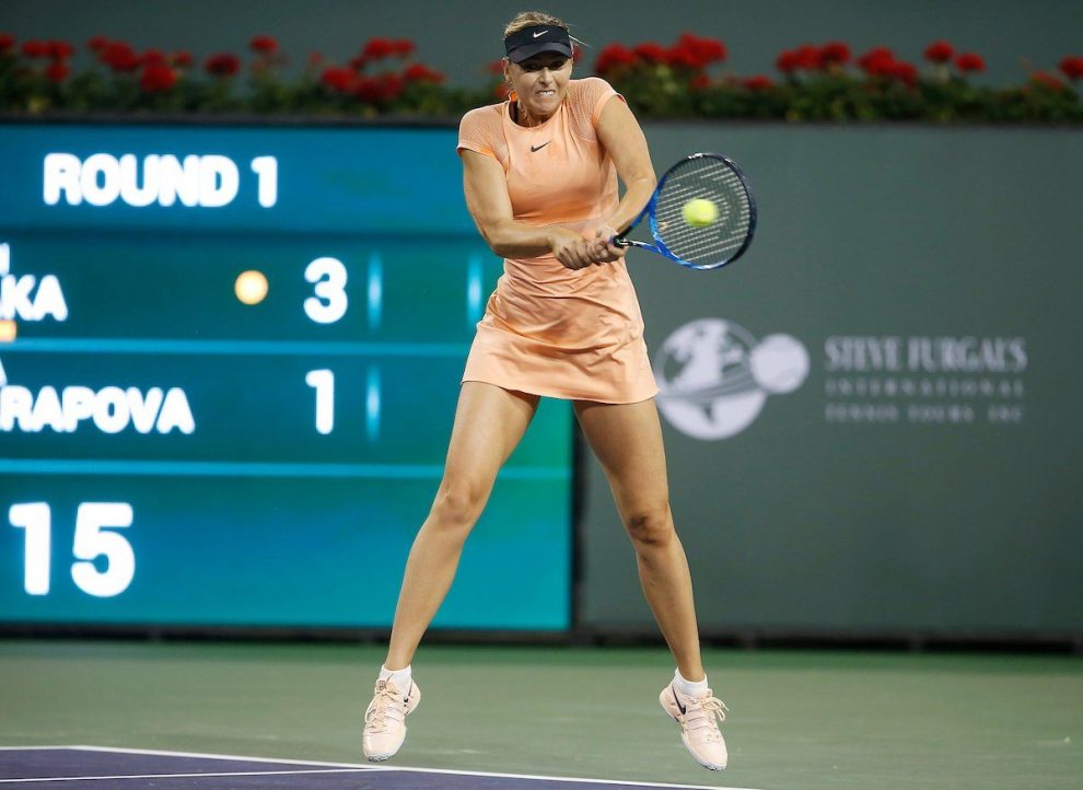 Sharapova pierde en el debut de Indian Wells