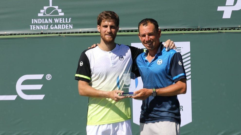 Klizan conel entrenador y el título del Challenger de Indian Wells