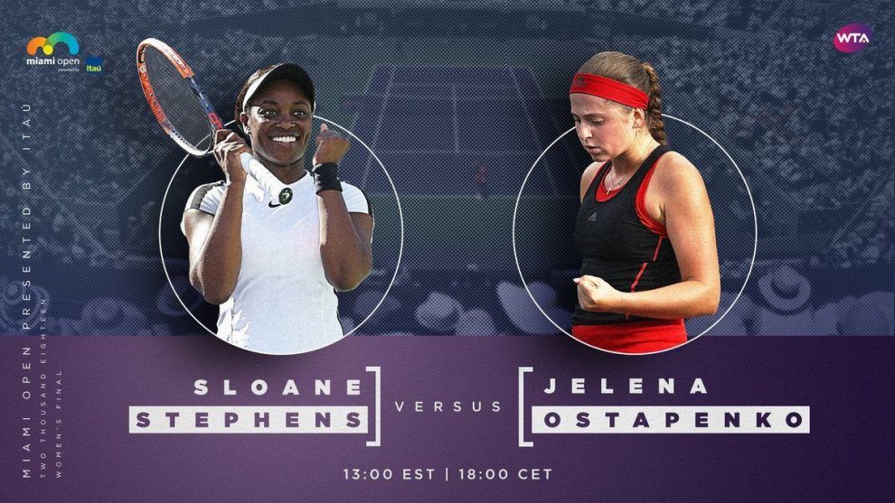 Stephens y Ostpaneko Miami Open final2018