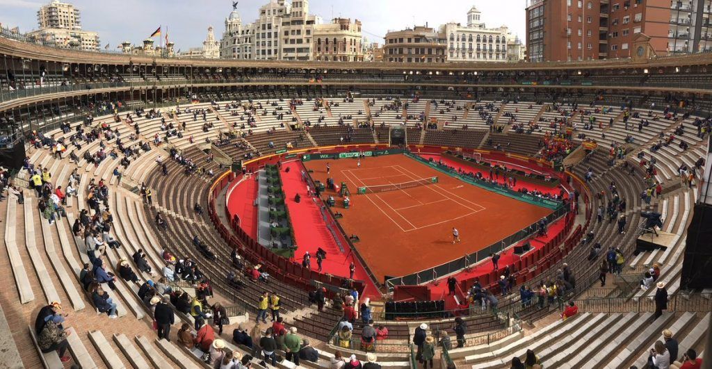 Plaza de Toros de Valencia sede de la Copa Davis entre España y Alemania