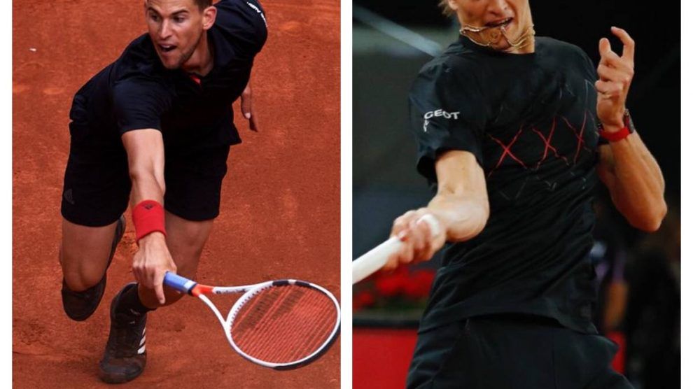 Thiem y Zverev en el Mutua Madrid Open