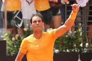 Nadal celebra la victoria en el Masters 1000 de Roma