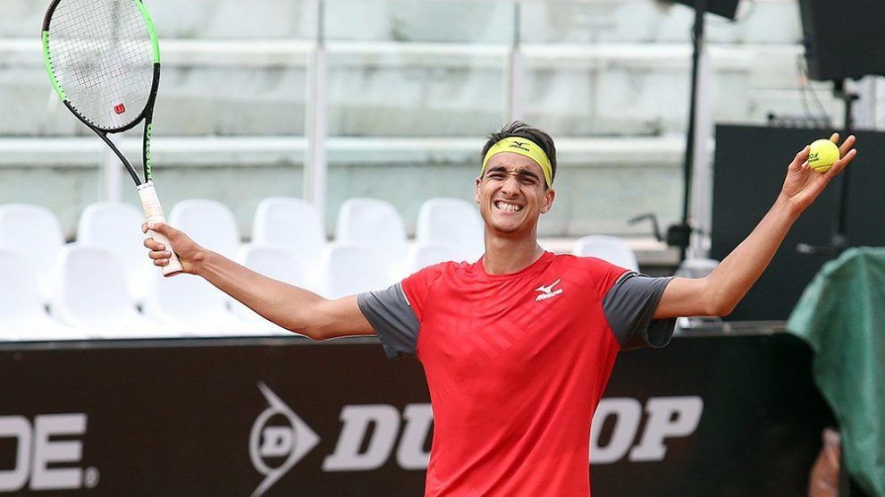 Sonego celebra el pase al cuadro final del Masters 1000 de Roma