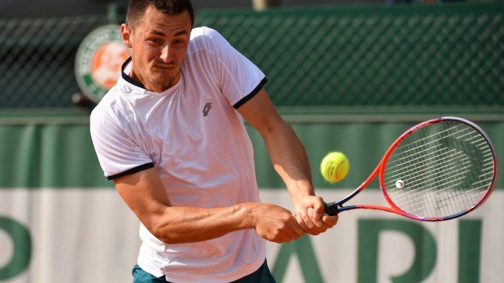 Bernard Tomic en la clasificación de Roland Garros 2018