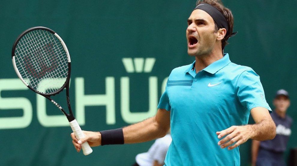 Federer en Halle 2018