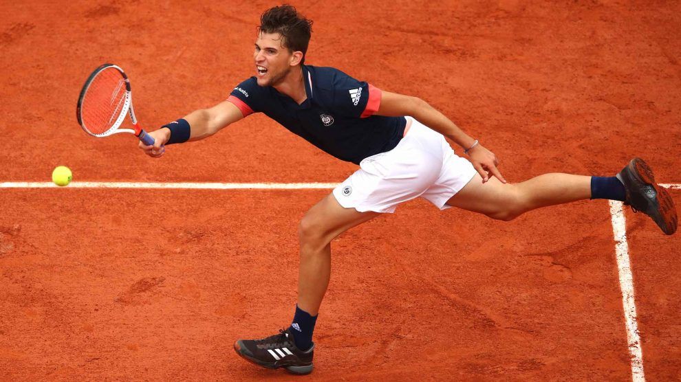 Dominic Thiem en Roland Garros