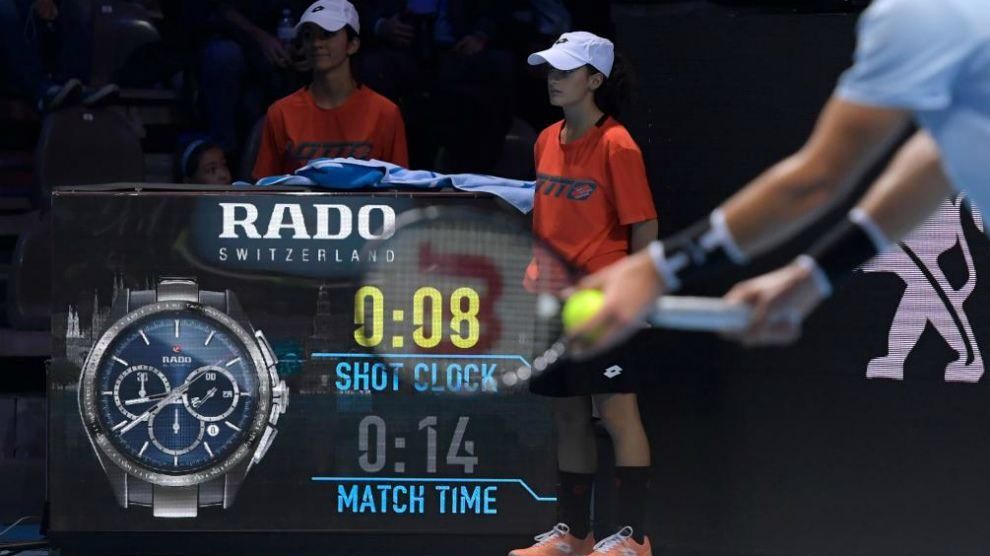 El reloj de tiempo durante las finales de la Next Gen