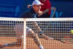 Bautista Agut voleando en el ATP de Gstaad