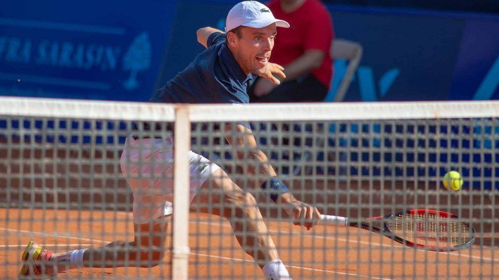 Bautista Agut voleando en el ATP de Gstaad