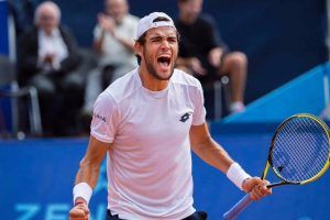 Berrettini celebra el pase a la final de Gstaad