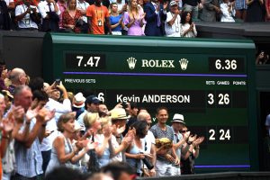 Marcador semifinal más larga Wimbledon 2018 Anderson e Isner