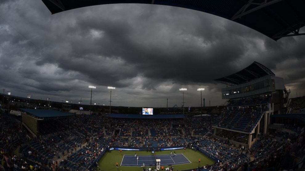 La lluvia en la jornada del jueves del Masters 1000 de Cincinnati