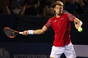 Pablo Carreño golpea una derecha en el ATP de Winstom Salem