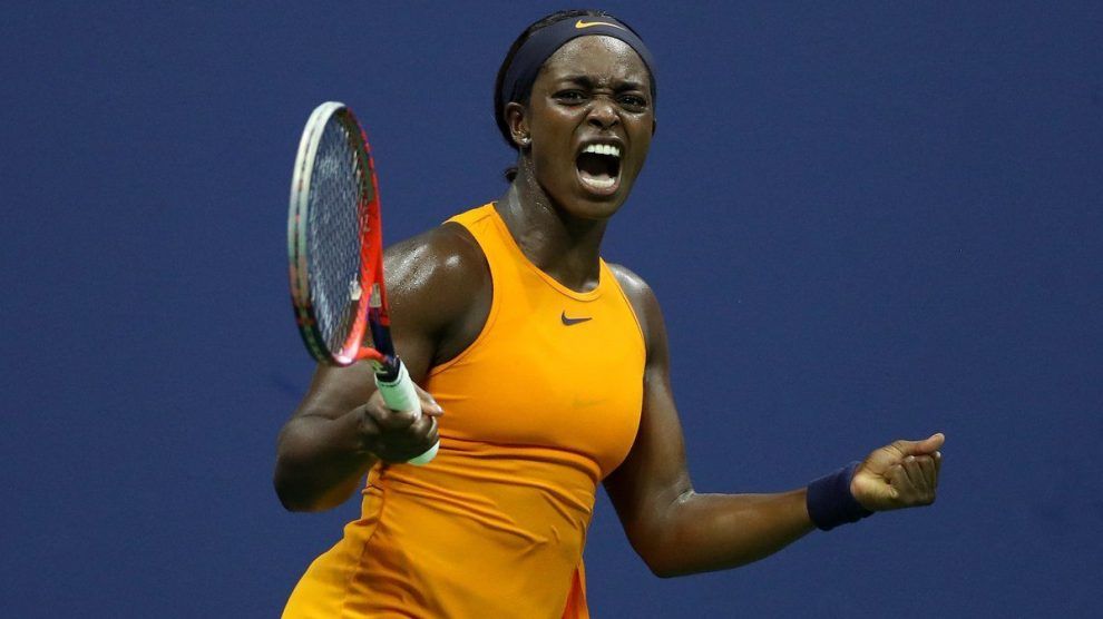 La campeona defensora Sloane Stephens festeja su pase a cuartos de final del US Open 2018 | Foto: @WTA
