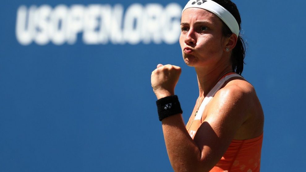 Sevastova celebra el pase a semifinales en el US Open 2018