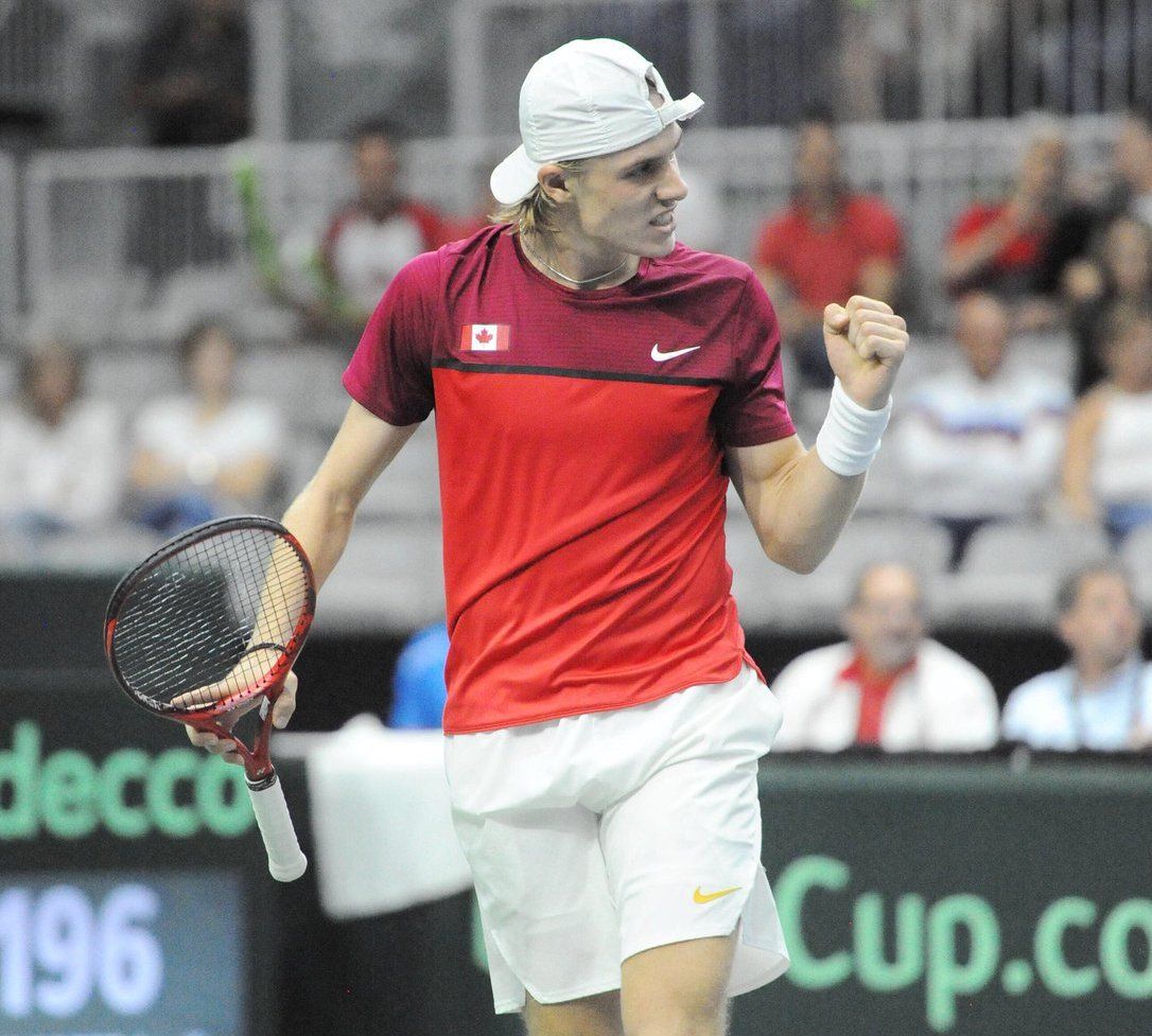 Denis Shapovalov festeja tras su espectacular triunfo ante Robin Haase |Foto: @TennisCanada