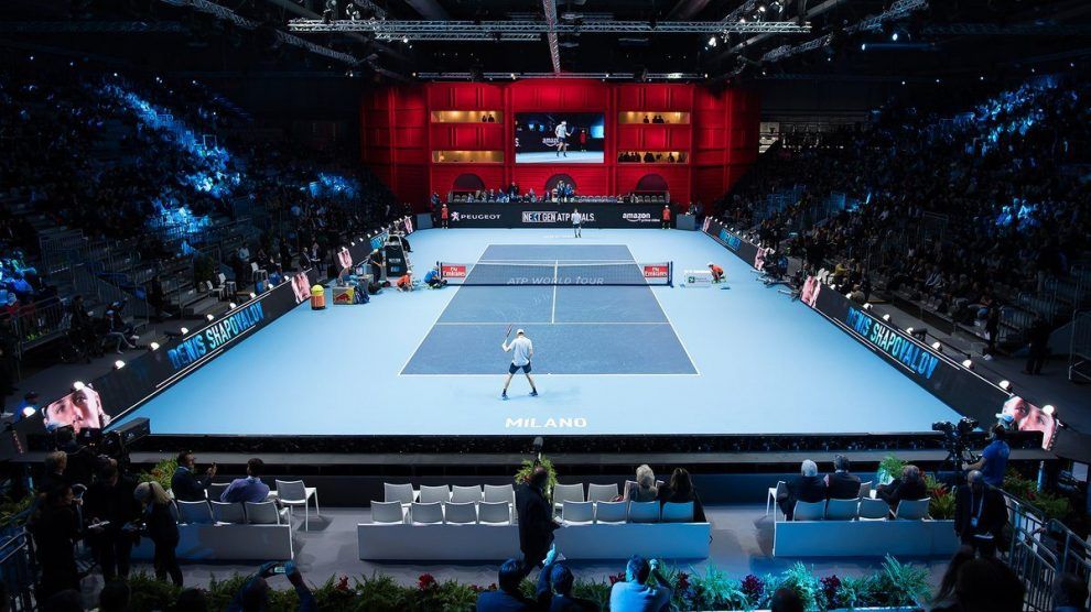 Vista panorámica de un partidos de Next Gen ATP Finals 2017 | Foto: @nextgenfinals
