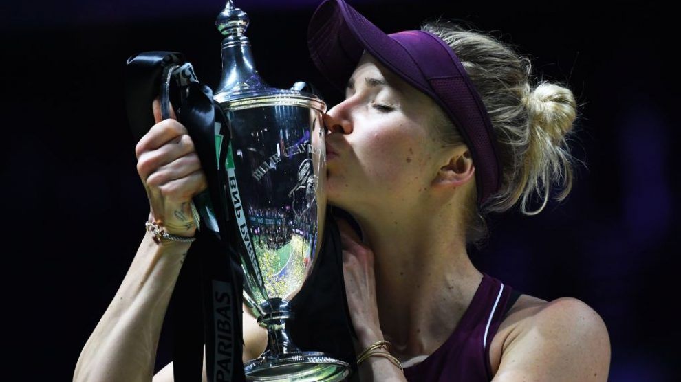 Elina Svitolina bea el título de campeona en las WTA Finals de Singapur
