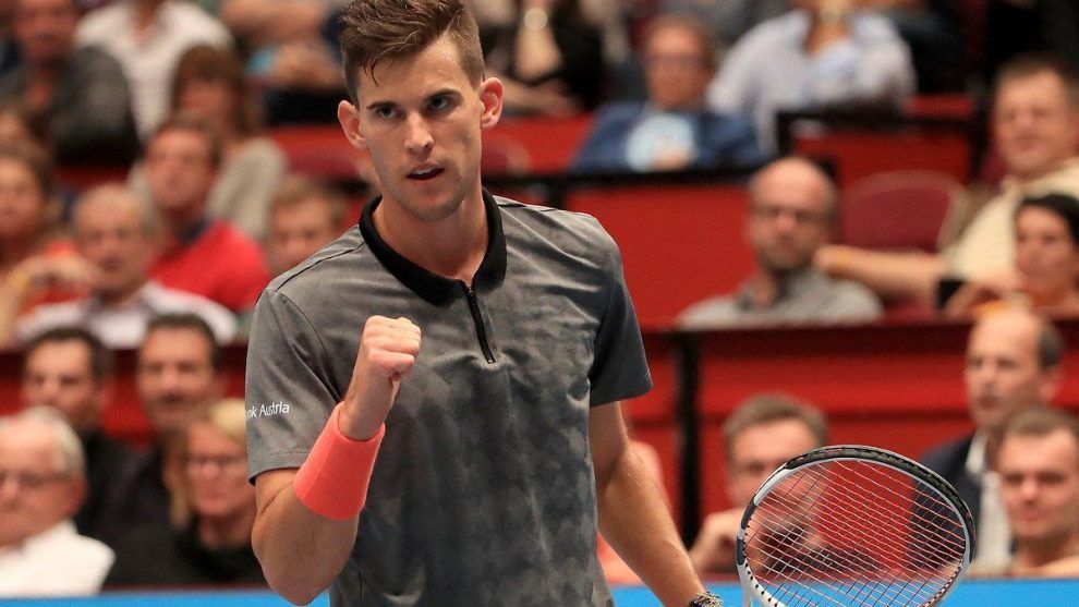 Thiem celebra un punto el ATP de Viena