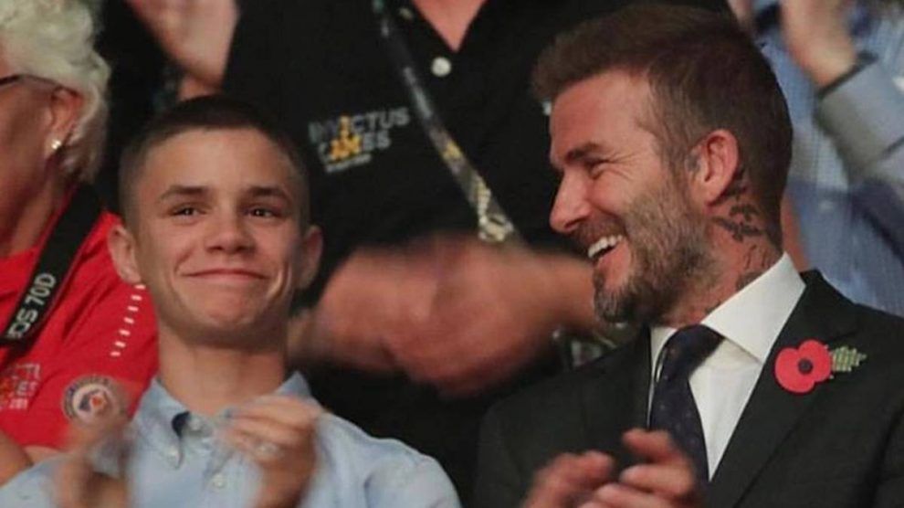 Romeo Beckam y David Beckam