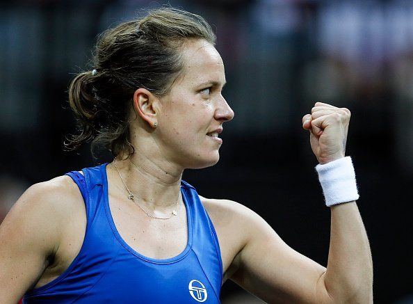 Strycova celebra el triunfo en la final de la Fed Cup