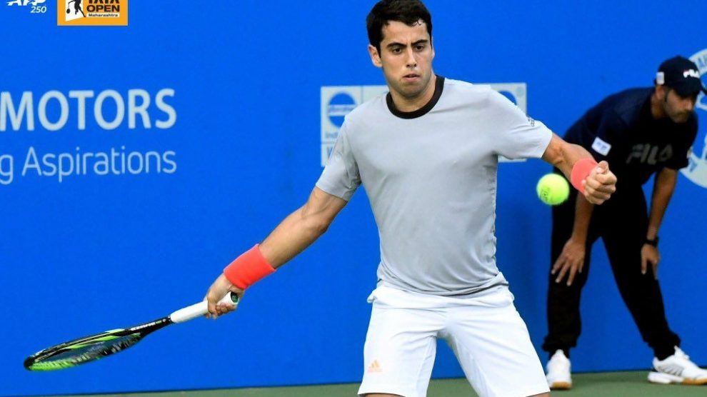 Munar golpea una derecha en el ATP de Pune