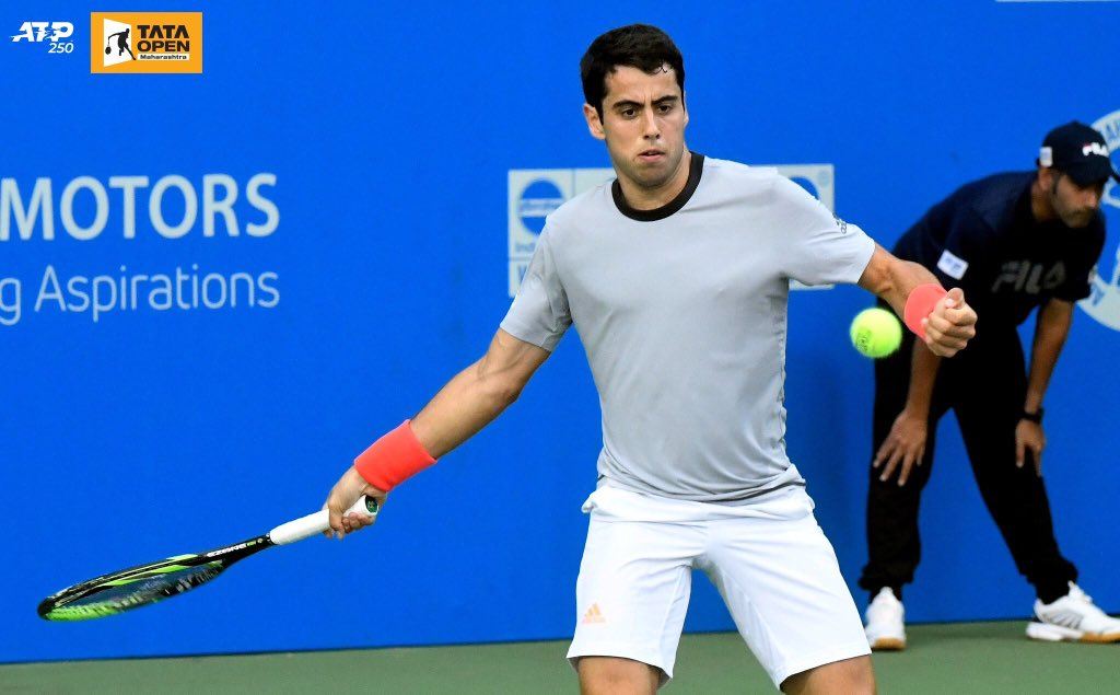 Munar golpea una derecha en el ATP de Pune