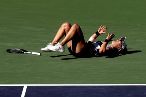 Bianca Andreescu celebra el triunfo en Indian Wells 2019