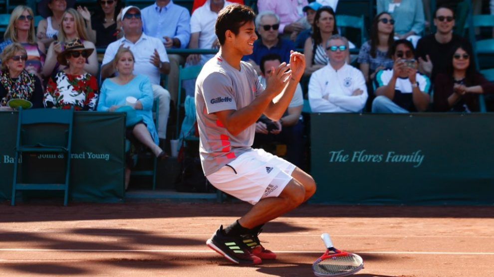 Christian Garín emocionado al ganar el ATP Houston