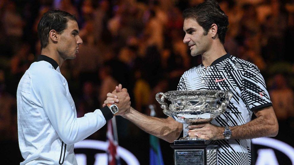 Comparación federer nadal 33 años