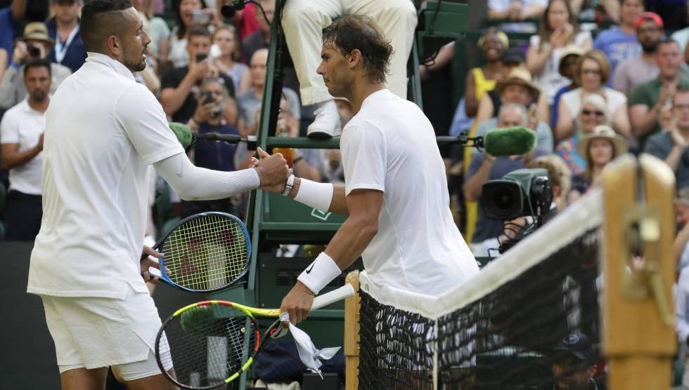 Las declaraciones de Rafa Nadal y Nick Kyrgios tras su partido en Wimbledon