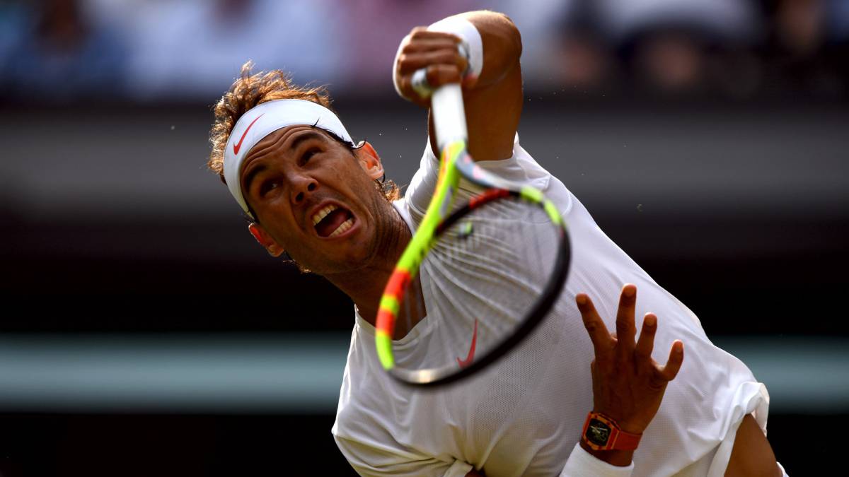 Rafa Nadal segundo servicio