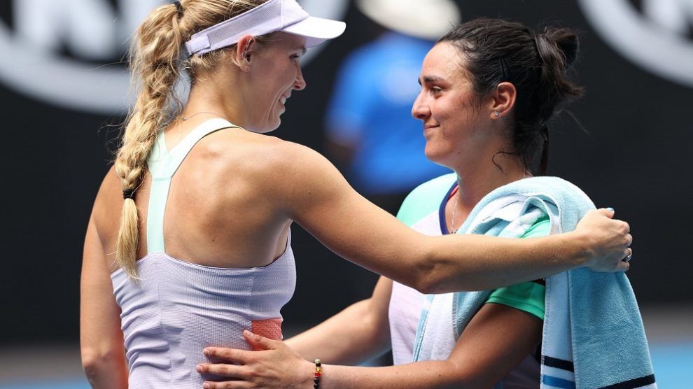 Wozniacki Jabeur Australian Open 2020