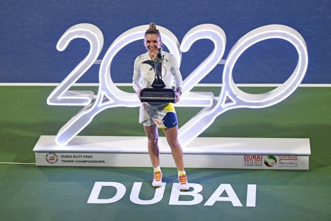 Halep Rybakina WTA Dubai 2020